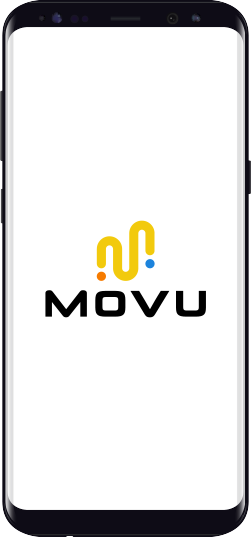 movu yellow logo android mockup