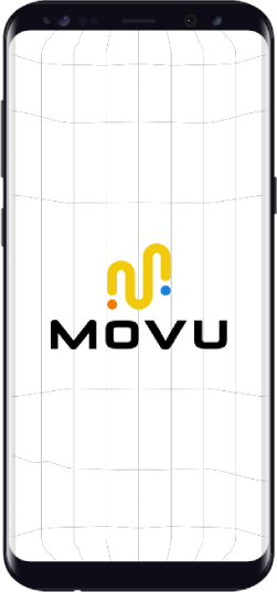 movu yellow logo mockup